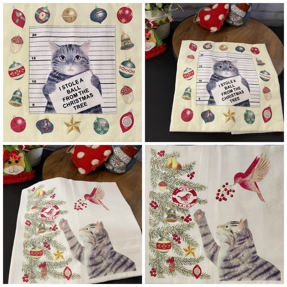 🏠Host Pick🏠 Alice’s Cottage Christmas Flour Sack Towels - Picture 5 of 6